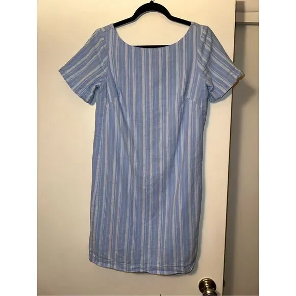 Anthropologie | Dresses | Anthropologie Cape May Linen Dress Back Bow Cut Out Blue White Stripe 8 Euc | Poshmark Anthropologie | Dresses | Anthropologie Cape May Linen Dress Back Bow Cut Out Blue White Stripe 8 Euc | Poshmark